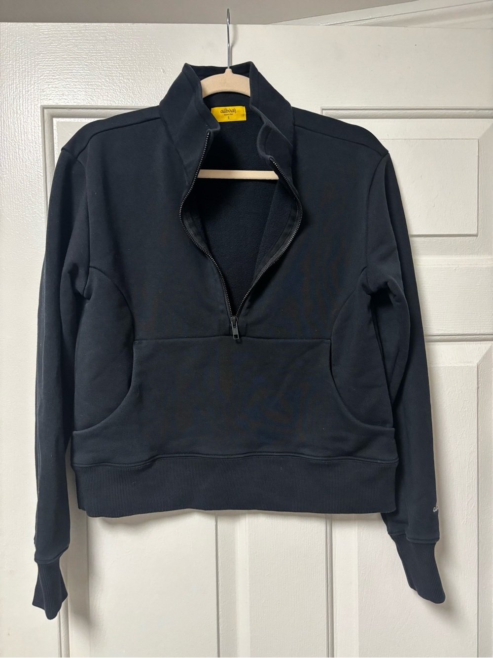 Allbirds Half-Zip Black Pullover Sweatshirt